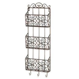 Accent Plus Vintage Charm Triple Wall Rack