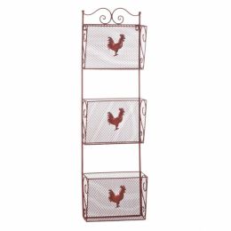 Accent Plus Red Rooster Triple Basket Organizer