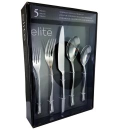 Gibson Elite Altmore 5 Piece Stainless Steel Flatware Set