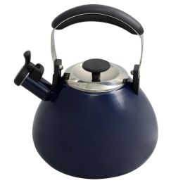 Mr. Coffee Marlowe 3 Quart Whistling Tea Kettle in Solid Blue