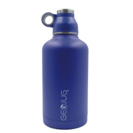Brentwood GeoJug 64oz Stainless Steel Vacuum Insulated Water Bottle, Blue